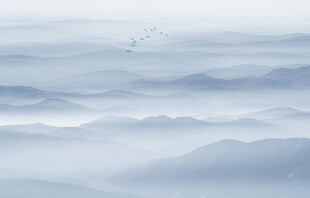 远山近水水墨风景