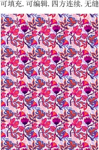 植物叶子 热带植物 家纺图案