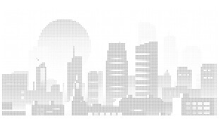 城市天际线剪影