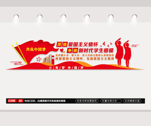 爱国主义教育文化墙