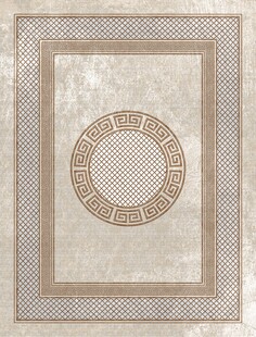 复古风几何图案地毯