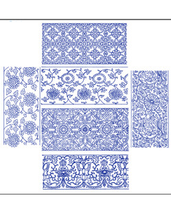 蓝白中式传统花纹图案集