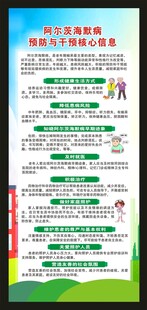 阿尔茨海默病预防知识展架