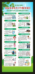 基本公共卫生服务展架