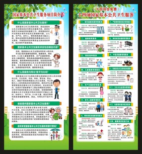基本公共卫生服务展架