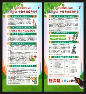 世界狂犬病日展架