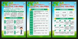 心理健康教育知识展板