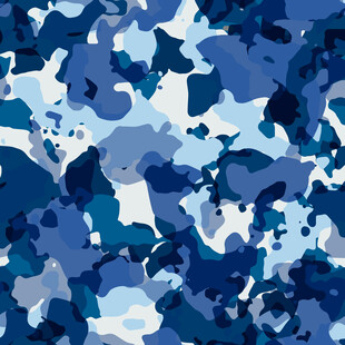 蓝色迷彩图案背景纹理