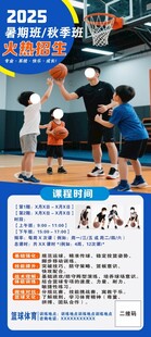 篮球培训招生展架