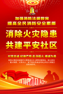 消防标语宣传海报