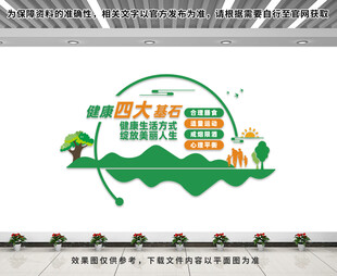 健康四大基石文化墙