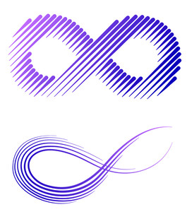 抽象无限符号线条图案