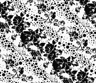 黑白抽象墨点纹理图案