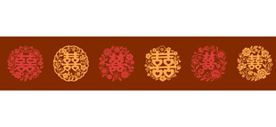 婚庆结婚喜字剪纸素材