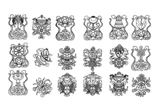 中式传统纹样图案集合