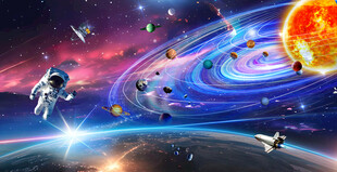 宇宙星空太阳系