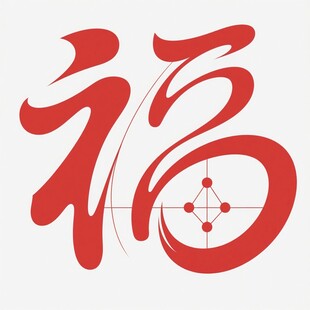 艺术字体福字图案设计