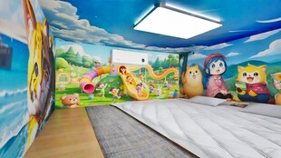 阁楼儿童房设计含三维渲染