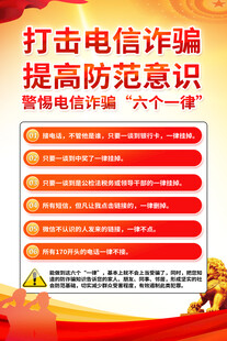 打击电信诈骗宣传海报