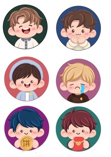 可爱卡通男孩头像集合