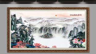 中式山水装饰画
