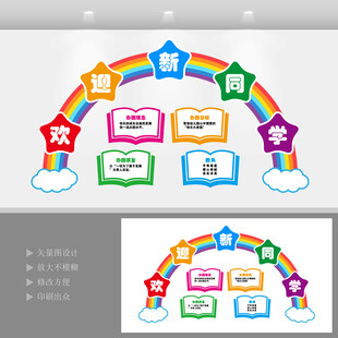 学校卡通文化墙