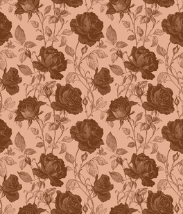 复古玫瑰花纹图案背景