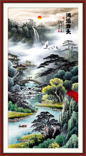 玄关山水画
