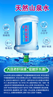 天然山泉水桶装水展示