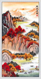 鸿运当头玄关画