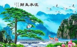 客厅风景山水画