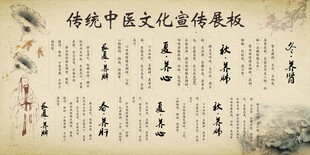 传统中医文化宣传展板