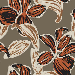 复古花卉图案纹理背景