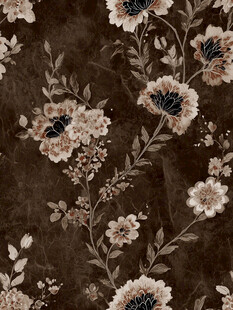 复古花卉图案布料