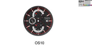 黑色复杂机械表盘