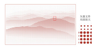 中式山水背景图设计元素