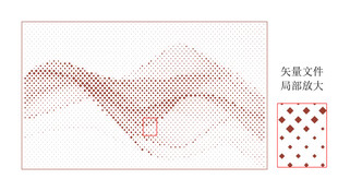 抽象线条波浪图案设计