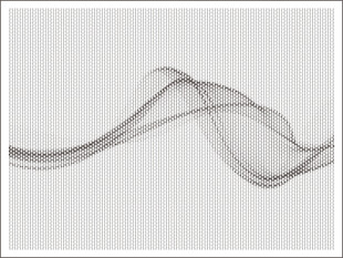 飘逸线条抽象艺术画面