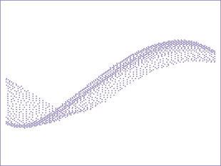 紫色粒子波浪图形