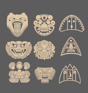 上古神兽传统木雕图案集锦