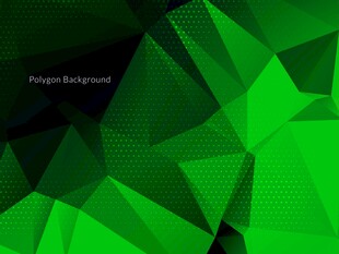 绿色几何抽象矢量背景
