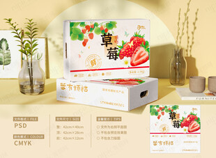 草莓礼盒包装