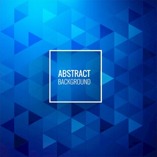 蓝色几何抽象矢量背景