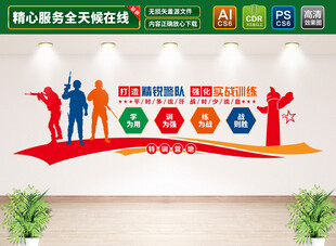 警营训练文化墙