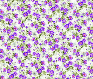 紫色花卉无缝图案背景