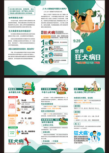 世界狂犬病日三折页