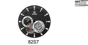 精致机械表表盘特写