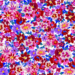 缤纷多彩花卉图案背景四方接位