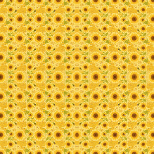 向日葵满布的绚丽图案