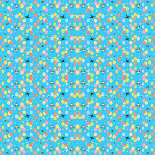 蓝色多彩几何图案背景